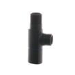 Robinet coltar Kruger Triangle, 1/2" - 1/2", rozeta, negru-mat