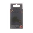 Robinet coltar Kruger Triangle, 1/2" - 1/2", rozeta, negru-mat