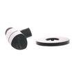 Robinet coltar Kruger Triangle, 1/2" - 3/8", rozeta, negru-mat