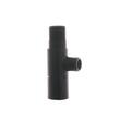 Robinet coltar Kruger Triangle, 1/2" - 1/2", rozeta, negru-mat