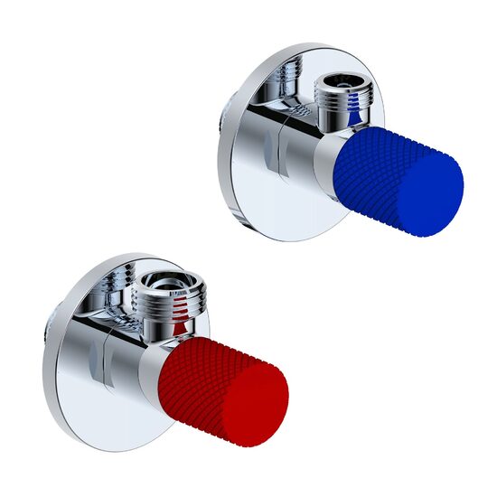 Set robineti coltar Kruger, 1/2" - 1/2", rozeta