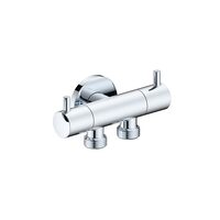 Robinet coltar dublu Kruger, 1/2" - 1/2" - 1/2", levier