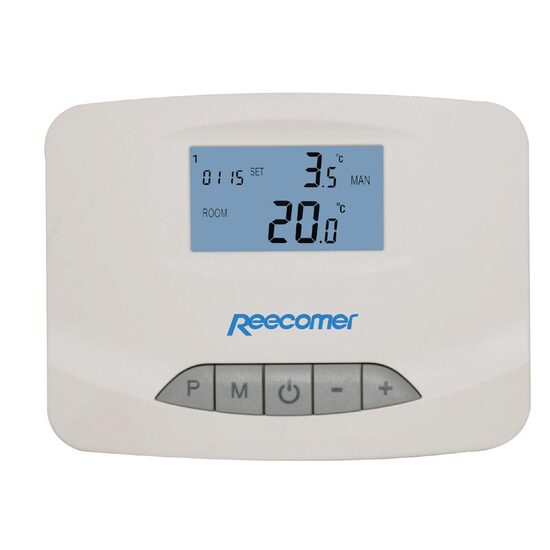 Termostat de ambient, Reecomer, programabil, cu fir, LCD, pentru controlul temperaturii ambientale