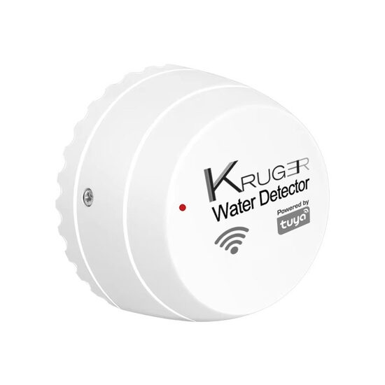 Senzor smart Kruger, detectie scurgeri de apa, Wi-Fi TUYA, alb